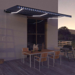 Varikatus, tuuleandur ja led, 600 x 300 cm, sinine ja valge