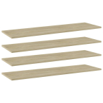 Riiuliplaadid 4 tk, sonoma tamm, 100x30x1,5 cm, puitlaastplaat