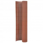 Kahepoolne piirdeaed 110 x 400 cm, pruun
