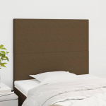 Voodipeatsid 2 tk, tumepruun, 80x5x78/88 cm, kangas