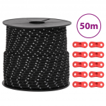 Telgi n&ouml;&ouml;r helkuri ja kinnitusaasadega, 50 m 4 mm
