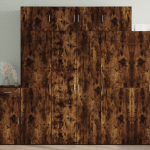 Hoiukapp, suitsutatud tamm, 80 x 42,5 x 225 cm tehispuit