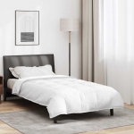 2-in-1 &uuml;hepoolsed tekk valge 135 x 220 cm sulgedest