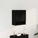 Seinale kinnitatav kapp must tamm 60 x 31 x 70 cm tehispuit