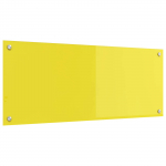 K&ouml;gi splashback kollane 100 x 40 cm karastatud klaas