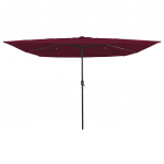 Aedapara bordeaux punane 295 x 295 x 245 cm pol&uuml;ester ja teras