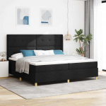 Karbi vedrumadrats LED-ribadega peaga Must 200 x 200 cm kangas