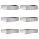 Murupiire 6 tk h&otilde;bedane 50 x 50 x 13 cm roostevaba teras