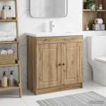 Vannitoa all oleva kraani kapp Artisan tamm 78,5 x 37,5 x 81 cm