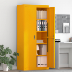 Hoiukapp 2 tk kollane sinep 80 x 40 x 180 cm teras