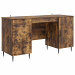 Laud riiuliga Suitsutatud tamm 142,5 x 50 x 75 cm Tehispuit