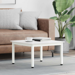 Kohvilaud valge 60 x 60 x 36 cm tahke m&auml;nd