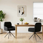 P&ouml;&ouml;rlevad Toiduainete Toolid 2 pcs Kunstnahk Must