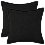 Diivanipadi 2 tk HOUTEN must 35 x 35 cm boucl&eacute;