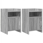 &Ouml;&ouml;kapid 2 pcs Hall Sonoma 40 x 36 x 60 cm Tehispuit