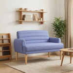 Nurgadiivan nuppude &auml;sitlusega Jeans sinine 116 x 67 x 80 cm
