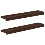 Aknaalused 2 tk Tume pruun 80x 15 x 2 cm Tugev lepppuu