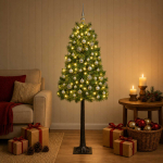 Kunstlik hingedega j&otilde;ulupuu koos kuulidega 120 cm 150 LED-i