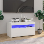 Telerialus LED-tuledega, k&otilde;rgl&auml;ikega valge, 75x35x40 cm