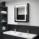 LED vannitoa peegelkapp, 50 x 13 x 70 cm