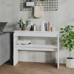 Konsoollaud, valge, 120 x 30 x 80 cm, tehispuit