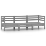 3-osaline aiadiivanikomplekt, hall, t&auml;ism&auml;nnipuit