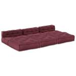 Mooduldiivan 4 pcs Bordeaux kangas