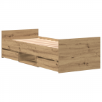 Voodiraam ilma madratsita meistripuu 75x190 cm tehispuit