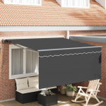 Sisset&otilde;mmatav varikatus hall ja antratsiit 350 x 250 cm