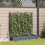Aia istutuspott 3 tk helehall 120 x 40 x 125,5 cm teras