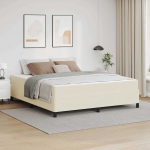 Voodiraam madratsiga cream 180 x 200 cm kangas