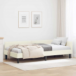 Nurga voodiraam peatsiga cream 80 cm x 200 cm Samet