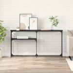 Konsollaud must tamm 146 x 22.5 x 75 cm tehispuit