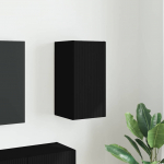 TV Seina Kapp Seinale kinnitatav Must 30 x 31 x 60 cm Tehispuit