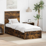 Voodiraam Suitsetatud Tamme ja H&otilde;be 70 x 190 cm Tehispuit