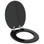 Pehme sulgumise tualettruumi istmed must 44 x 38 cm mdf plaat