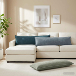 Diivanipadi 2 tk HOUTEN roheline 40 x 145 cm &scaron;en&uuml;&uuml;lfabric