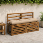 Pingipadja VIANEN 100% Pol&uuml;ester Liivakarva 120 x 30 x 12 cm