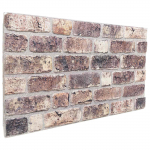 Seinapaneelid 10 pcs Tume pruun 100 x 50 cm EPS vaht