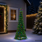 Maavardaga kardast LED-j&otilde;ulupuu EKENAS 180 cm 220 LED-i