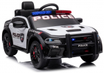 Laste Elektriauto Dodge Charger Police Valge ja Must