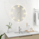 Seinapeegel LED-tuledega, &uuml;mar, klaas