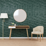 Seinapaneelid 24 tk, roheline, 50 x 50 cm, xps 6 m&sup2;, teemant