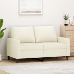 2-kohaline diivan, kreemjas, 120 cm, samet