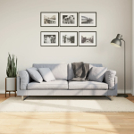K&otilde;rge narmaga shaggy vaip, kreemjas, 100x200 cm