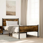 METALLIST VOODIRAAM ILMA MADRATSITA SUITSUTATUD TAMM 107X203 CM