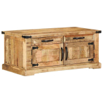 Kohvilaud sahtliga Pruun 90 x 50 x 40 cm Tugev mango puu