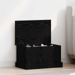 Hoiukast hoiulaekaga must tamm 50 x 30 x 28 cm tehispuit