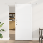 Liuguks koos riistvarakomplektiga valge 93x202 cm massiivpuust soome