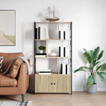 Raamatukapp Sonoma tamm 80 x 30 x 155,5 cm Tehispuit